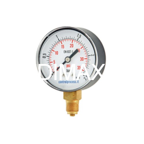 ΜΑΝΟΜΕΤΡΟ ΡΥΘΜΙΣΤΗ Φ 40mm ΚΑΤΩ ΒΑΣΗ 1/8 0 – 12 Bar