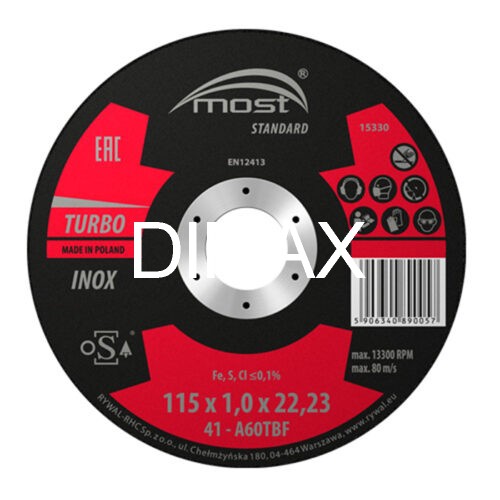 ΔΙΣΚΟΙ ΚΟΠΗΣ ΙΝΟΧ 41 ΤURΒΟ