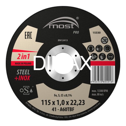 ΔΙΣΚΟΙ ΚΟΠΗΣ MOST PRO STEEL INOX