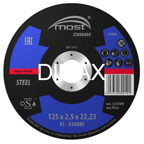 ΔΙΣΚΟΣ ΚΟΠΗΣ ΑΤΣΑΛΙ 41 SΤD ΡRΕM  125*2.5*22 Α36RΒF